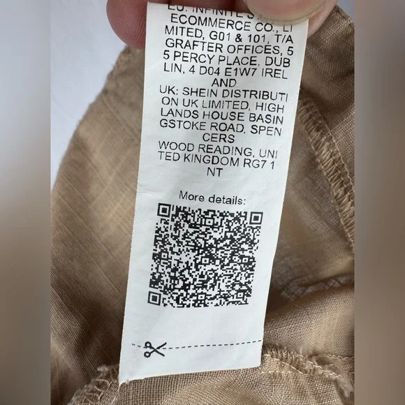 SHEIN Tan Button-Up Business Casual Vest - Picture 6 of 6